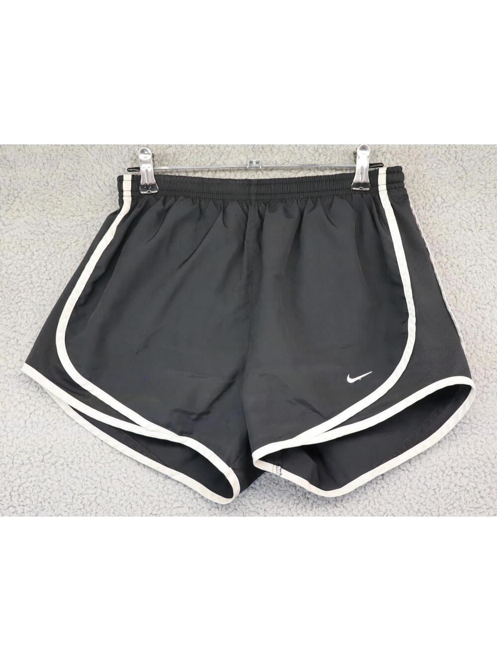 Nike Womens Small Dri-Fit Lined Running Shorts Black Gym